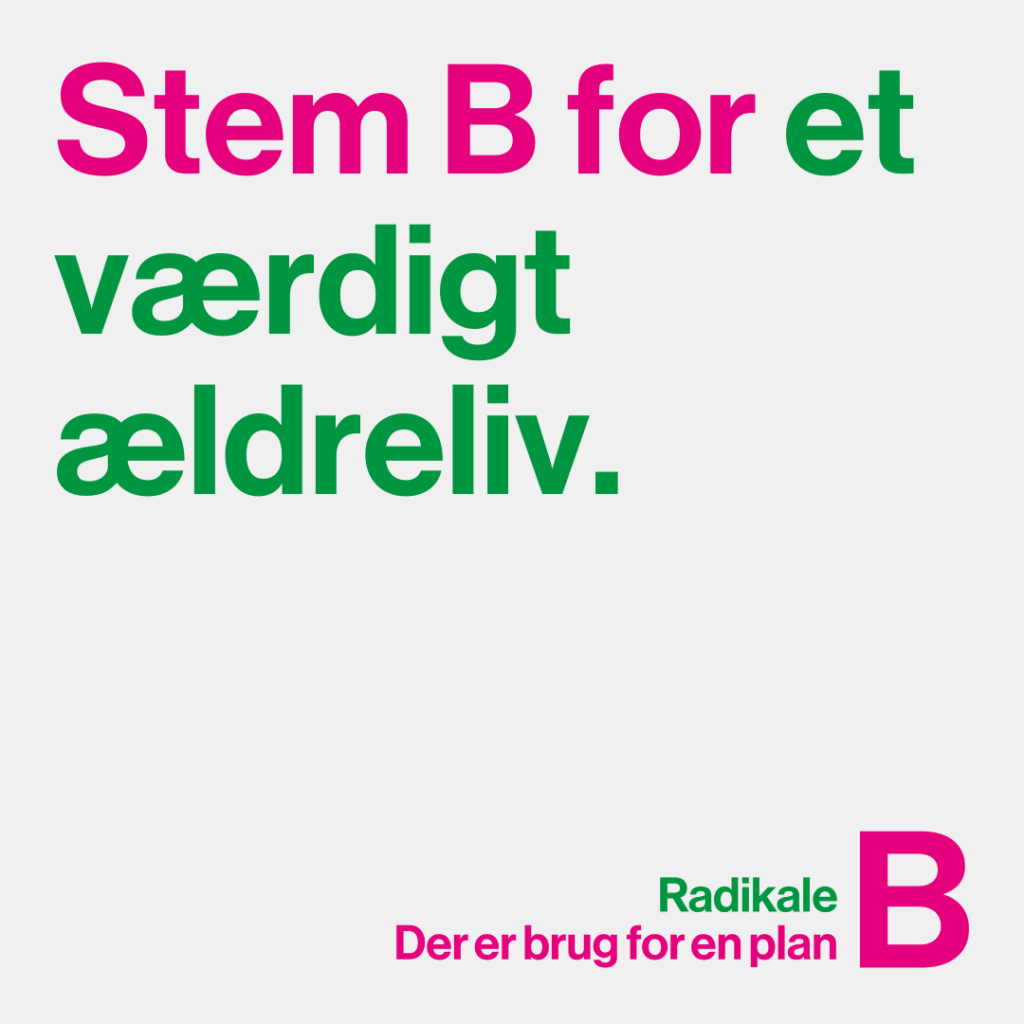 Stem B for et værdigt ældreliv