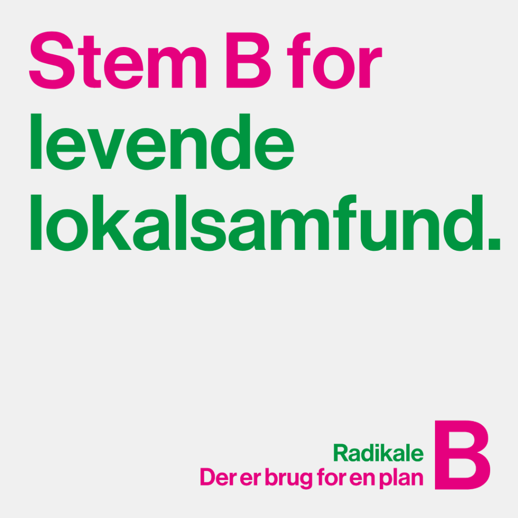 Stem B for levende lokalsamfund